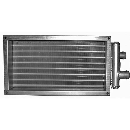 Водяной канальный нагреватель ВНП 100-50-2 для прямоугольного воздуховода (5000 m³/h)