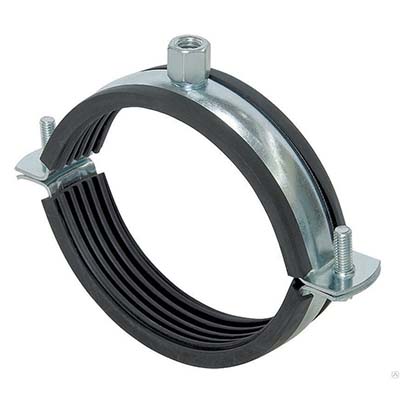 Хомут для воздуховода с рез. профилем 200 мм