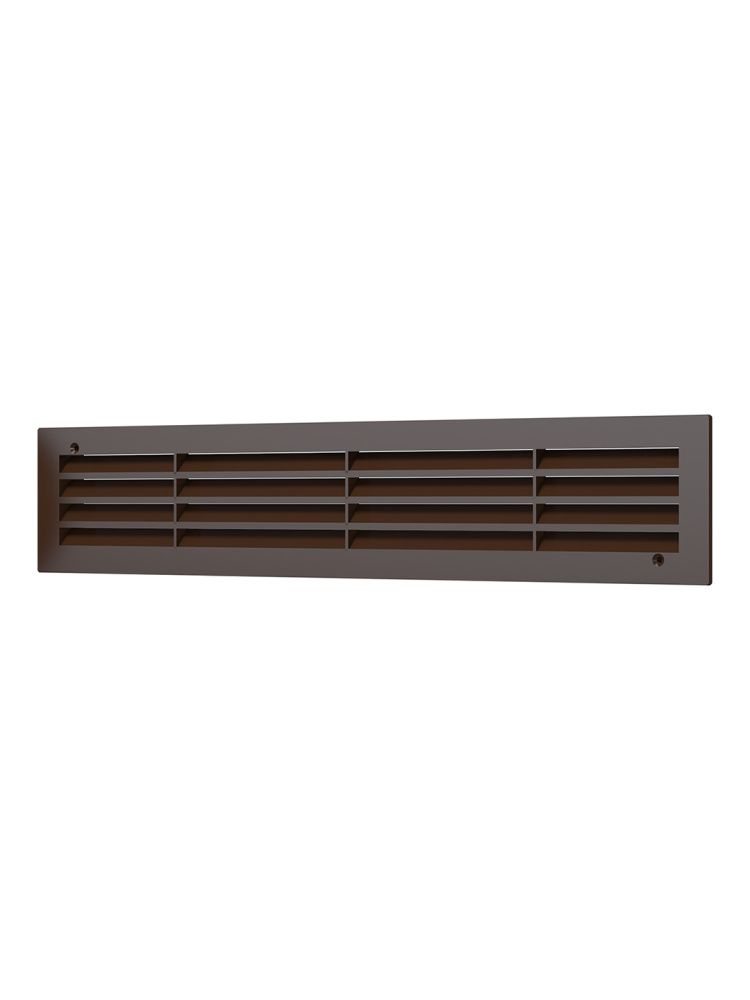 Решетка вентиляционная ДП фланец 420х73 переточная 450х91 пластик Brown ERA