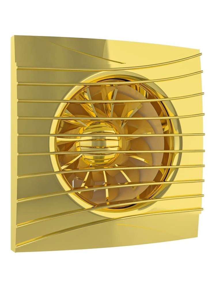 Вентилятор накладной SILENT, обратный клапан, D100, Gold, DICITI