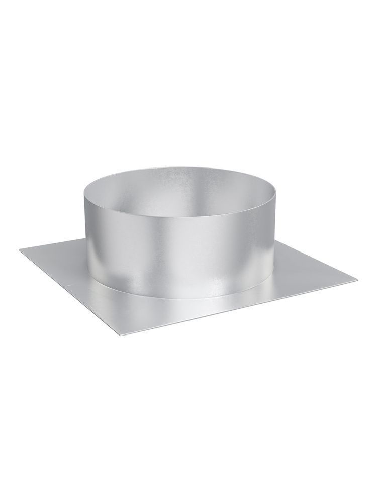 Плоское основание ТДПО, D200, 295х295, оцинкованная сталь ERA