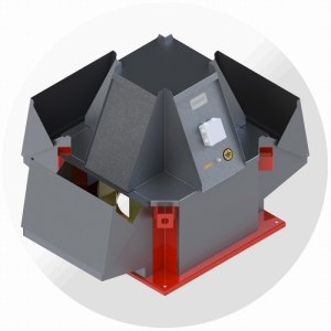 Крышный вентилятор дымоудаления ВКРВ-ДУ №3,55, Ø355 мм