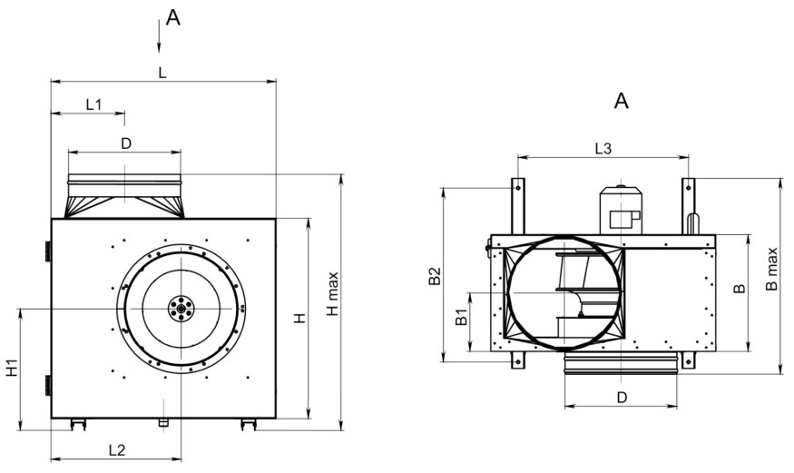 Вентилятор кухонный вытяжной Supervent KF-S 250 2D