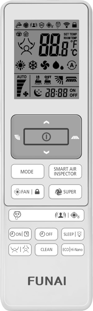 Инверторная сплит-система FUNAI EMPEROR UP SMART EYE FULL DC Inverter RAC-I-EU35HP.D01