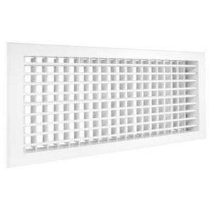 Настенная двурядная решётка ZILON 2 WA 600*150