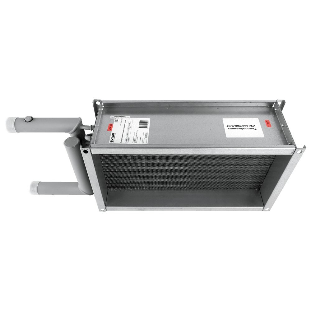 Водяной нагреватель для прямоугольных каналов ZILON ZWS 1000x500-2