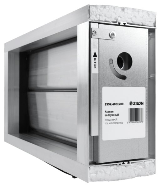 Воздушный клапан ZILON ZSSK 400x200 Воздушный клапан ZILON ZSSK 400x200