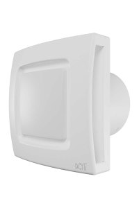 Вентилятор накладной AERO D100 подсветка обратный клапан белый матовый DICITI